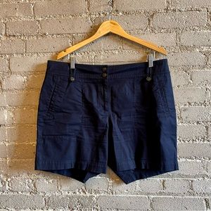 Talbots Navy Chino Shorts - Size 14W